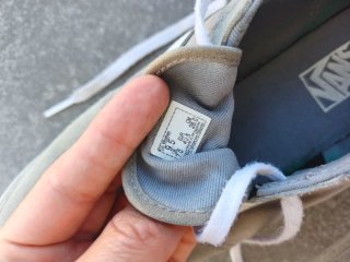 Zapatillas Vans Mujer Grises y Blancas