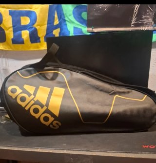 Mochila Pádel Adidas Negra y Dorada