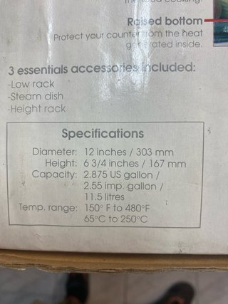 Horno Tostador Eléctrico Oven Roaster