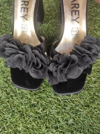 Sandalias Azarey Negras Fiesta