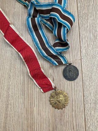 Lote 2 Medallas Religiosas Antiguas