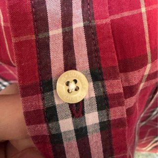 Camicia Burberrys Nova Check Rossa Uomo Vintage