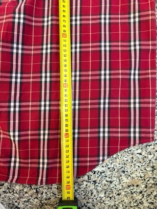 Camicia Burberrys Nova Check Rossa Uomo Vintage