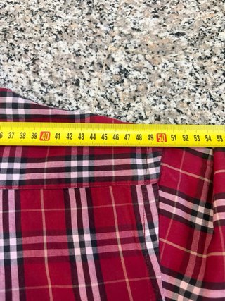 Camicia Burberrys Nova Check Rossa Uomo Vintage