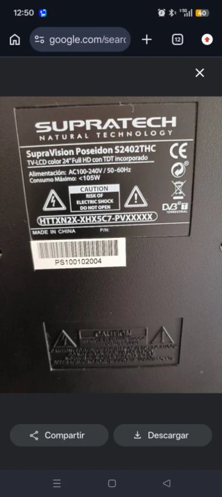 Televisión Supratech supravision poseídon 24"