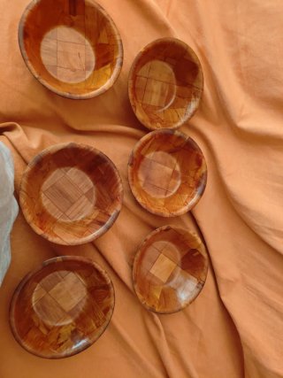 Juego de ensaladera de madera