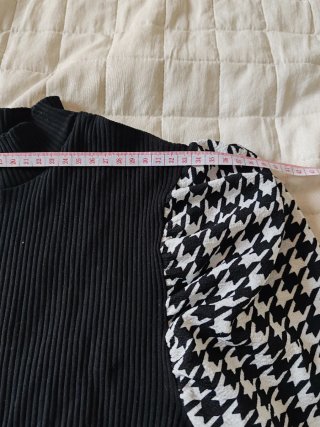 Abito SHEIN Pied de Poule Nero/Bianco L
