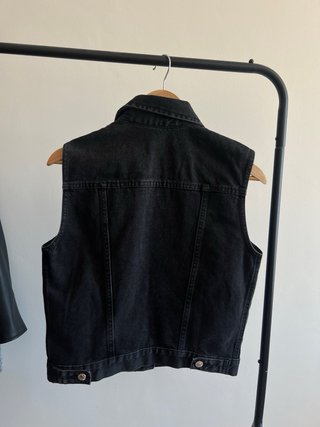 Chaleco vaquero Mango negro
