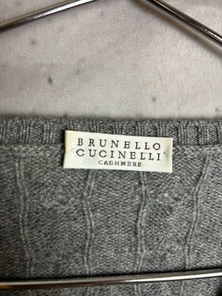 Maglione Brunello Cucinelli Cachemire Grigio