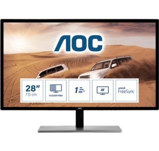 Monitor 28 4K UHD AOC U2978VF (1ms - Freesync)
