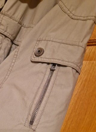 Cazadora multibolsillos beige Talla XXL