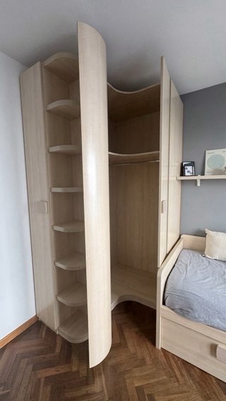 Dormitorio Juvenil Completo Madera Clara