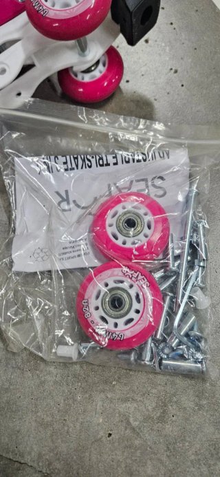 Patines en línea rosas para niña