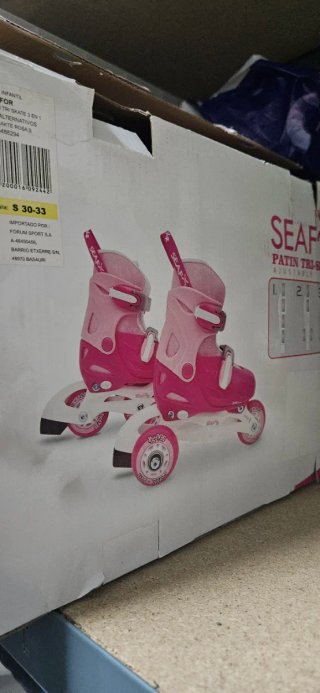 Patines en línea rosas para niña