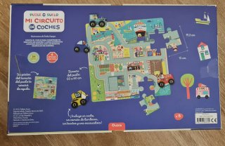 Puzzle de suelo infantil Mi Circuito de Coches