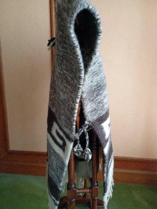Poncho Artesanal Andino Lana Talla Única