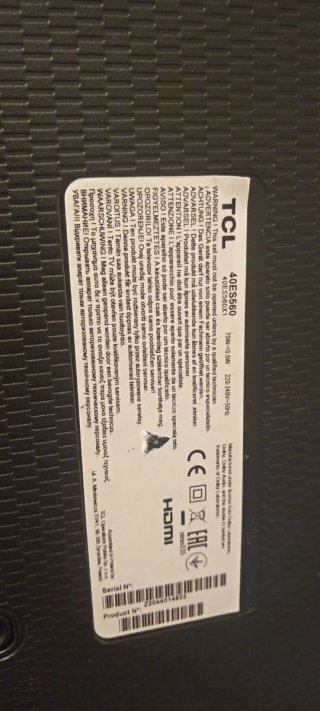 TCL 40ES560 RT41K RTK2841 TDP.RT2841.PB772