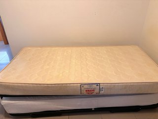 Cama nido 90x110, somier doble y dos colchones