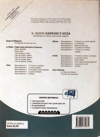 Nuovo Narrami o musa. Antologia di epica classi...