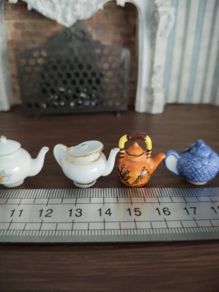 Teteras Miniatura Decoración Casa Muñecas