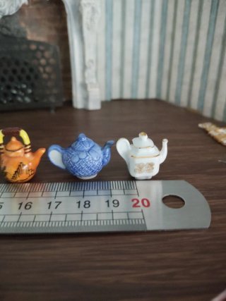 Teteras Miniatura Decoración Casa Muñecas