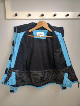 Anorak de nieve Boomerang azul y blanco. Talla 16