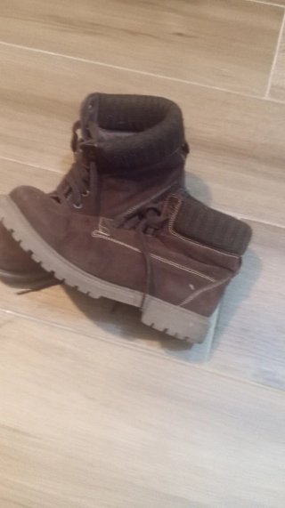 Botas de piel marrones talla 45