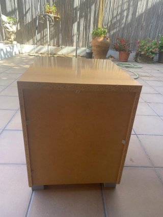 Cajonera de madera 2 cajones y hueco