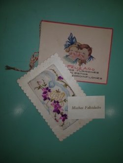 Antiguo lote religioso cartas en caja