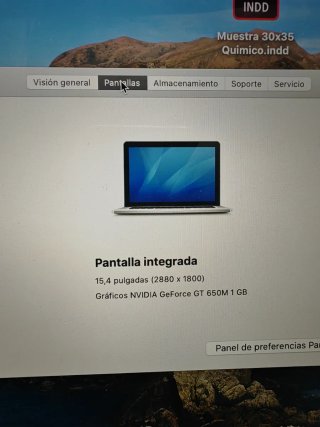 MacBook Pro 15 2012 Plata