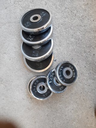 Discos de pesas cromados