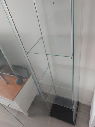 Vitrina Cristal Ikea Negra Transparente