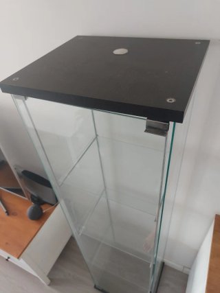 Vitrina Cristal Ikea Negra Transparente