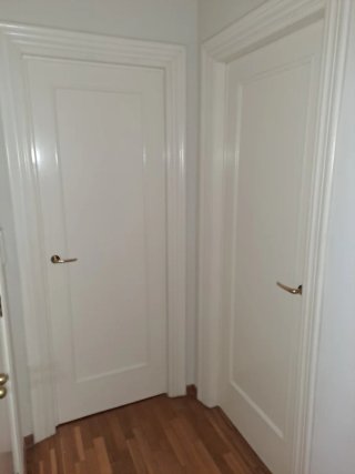 8 Puerta blanca de madera y 2 con cristal