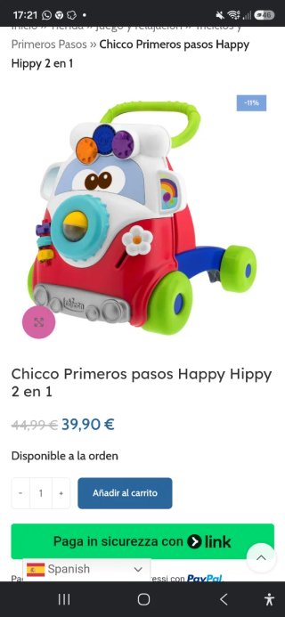 Andador bebé Chicco