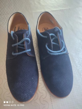Zapatos Pablosky Niño piel vuelta azul oscuro