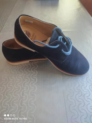 Zapatos Pablosky Niño piel vuelta azul oscuro