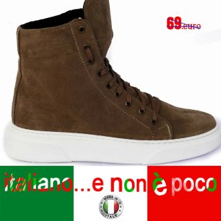 Stivali uomo pelle scamosciata 43 italy sneakers