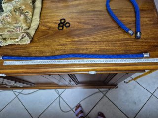 Manici lunghi O bag blu