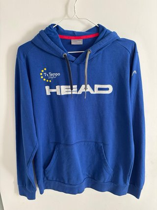 Sudadera HEAD azul con capucha Talla M