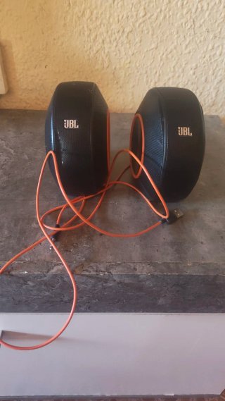Altavoces JBL Pebbles Negro/Naranja