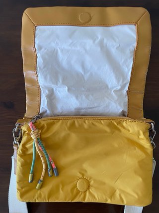 Bolso bandolera acolchado Pedro del Hierro mostaza