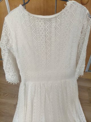 Vestido blanco encaje talla 36