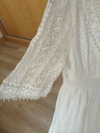 Vestido blanco encaje talla 36