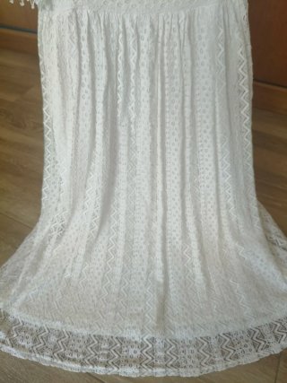 Vestido blanco encaje talla 36