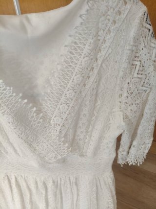 Vestido blanco encaje talla 36