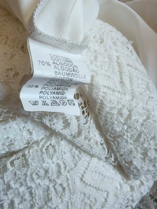 Vestido blanco encaje talla 36