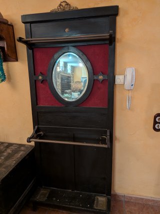 Perchero Paragüero Recibidor Antiguo Madera