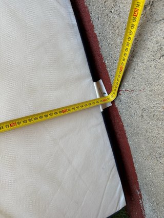 Colchon de viaje tela azul