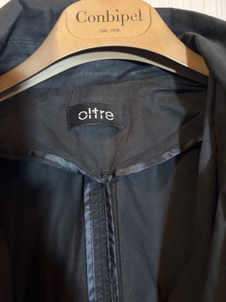 Soprabito Oltre nero lungo bottoni